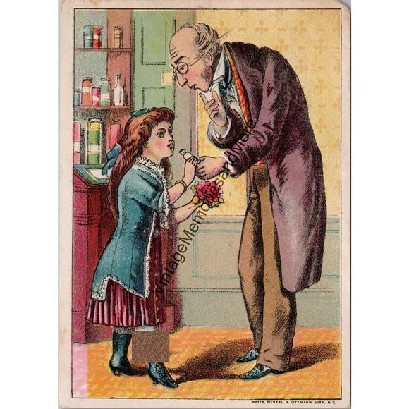 Vintage Dr. Isaac Thompson's Eye Water Advertising Trade Card PB23 - Picture 1 of 2